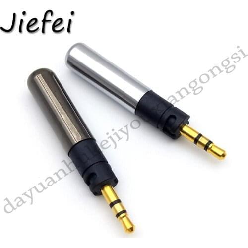 2pcs 2.5 mm Headphone Jack Plug 3 Pole Stereo Audio Jack Connector for Cable Adapter