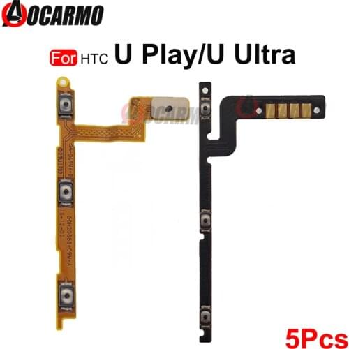 5Pcs For HTC UU U Play Power ON OFF Button Flex Cable For HTC U11 U11+ U11 eyes Replacement Part