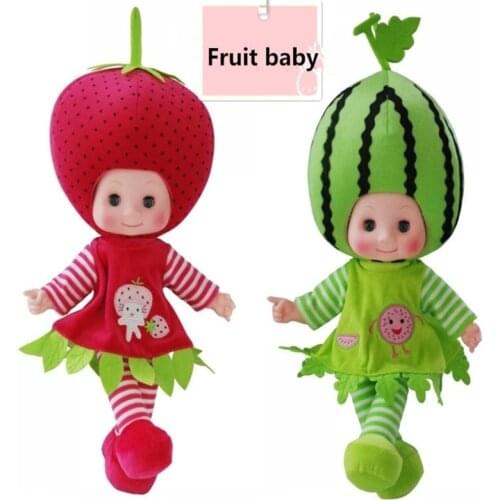 50CM Fruit Baby Doll Reborn Lifelike Plush Music Sleep Doll Soft Toys For Baby Newborn Dolls Collectible Finished Baby Born Toy