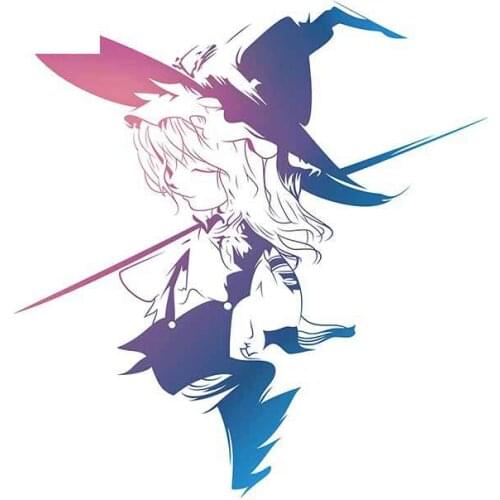 Personality Touhou Project Car Accessories Stickers Vinyl Material Decal Body for Car Waterproof Decoration Apply To Car Window