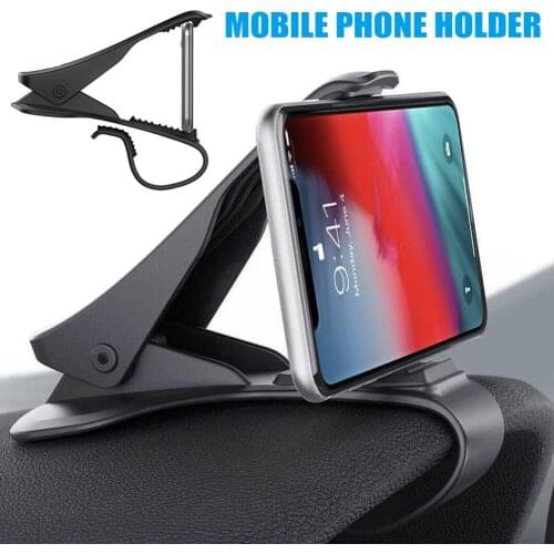 Car Phone Holder Clip Mount Car HUD Dashboard Cellphone Cradle Clip for iPhone Samsung Huawei Car Styling