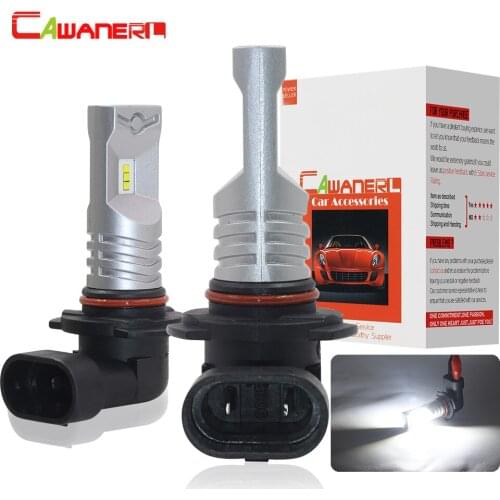 Cawanerl 9005 HB3 9006 HB4 80W 3200LM Per Set CSP Bead 6000K White 12V Car Fog Light Bulb Daytime Running Lamp DRL Accessories