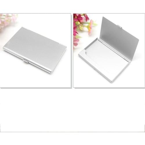 Casual Business Card Case Stainless Steel Aluminum Holder Metal Box Cover Credit Men Business Card Holder Metal Wallet