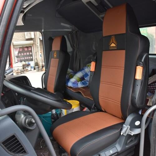 Single Seat Cover for CNHTC SINOTRUK HOWO T5G T7H SITRAK G5 G7 Heavy Truck Dumper Pu Imitation Leather Interior Accessories