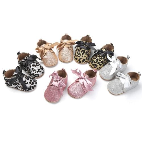 Pudcoco Baby Shoes Infant Toddler Glitter Soft Shoes Baby Boy Girl Shoes Pre-walker 0-18 Months AU