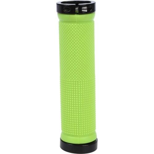 Double Road Mountain MTB BMx Bike Cycle Bicycle Lock on Locking Handlebar Grips - Green