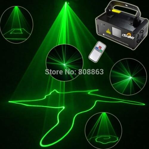 ESHINY Mini Green Laser 50mW Line Scanner Beam Remote DMX DJ Dance Bar Coffer Shop Xmas Party Disco Lighting Light Show B110D3