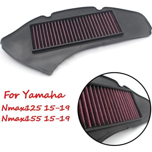 Motorcycle Air Intake Filter Cleaner High Flow Non-woven Fabric Air Filter For Yamaha NMAX 125 155 NMAX125 NMAX155 2015-2019