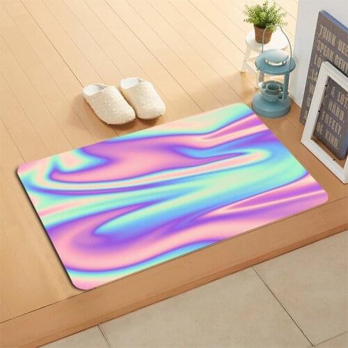 HEARMNY New Arrival Holographic Backgrounds Doormat Home Mat Machine Made Anti Slip Carpet Living Room/Hallway Bath Mat For Gift
