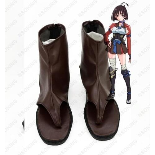 Kabaneri of the Iron Fortress Mumei Fighting shoes cosplay Koutetsujou no Kabaneri Anime boots Custom-made