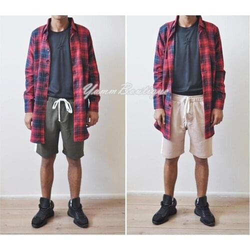 Plaid Multicolor Rear Back-YKK Zip Slim Fit Long Sleeve Flannel Plaid Check Shirt Button Front Shirt - Red//Blue