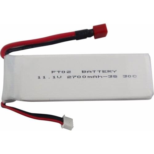 11.1V 2700mah lithium battery for Feilun FT012 remote control speedboat s upgrade battery accessories T head high magnification