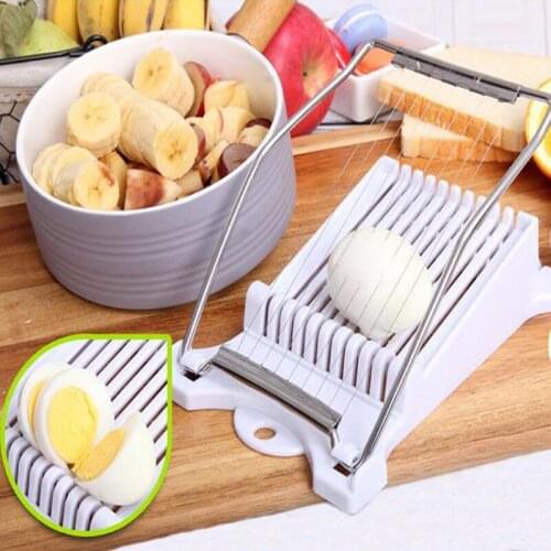 Multi-functional Lunch Meat Slicer Stainless Steel Banana Slicer Fruit Egg Ham Slice Sushi Cutter Canned Slicer