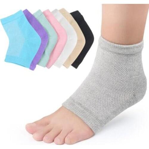 2Pcs Feet Care Socks Moisturizing Gel Heel Thin With Hole Cracked Foot Skin Care Protectors Foot Care Tool Protectors Kit