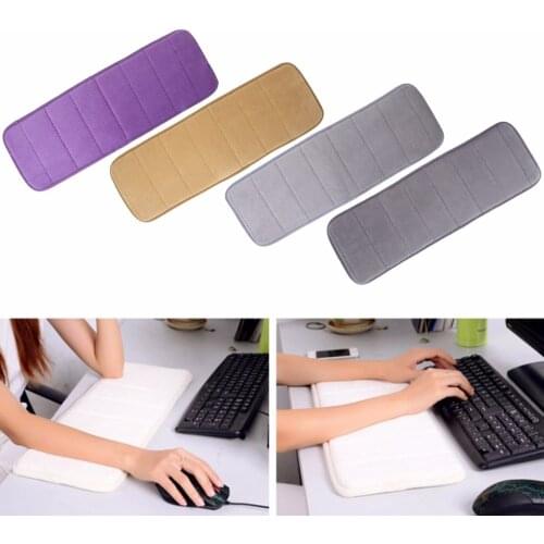 New Ultra Memory Cotton Keyboard Pad Soft Sweat-absorbent Anti-slip Wrist Elbow Mat Pad for Office Desktop Computer Table C26