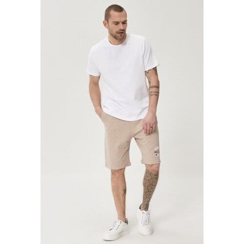 Slim Fit Casual Sport Knitted Men 'S Shorts Quality Fabric Fashion, Color Option, Trend Holiday, Summer, Winter Lovely Clothing 65 Cotton 35 Polyester