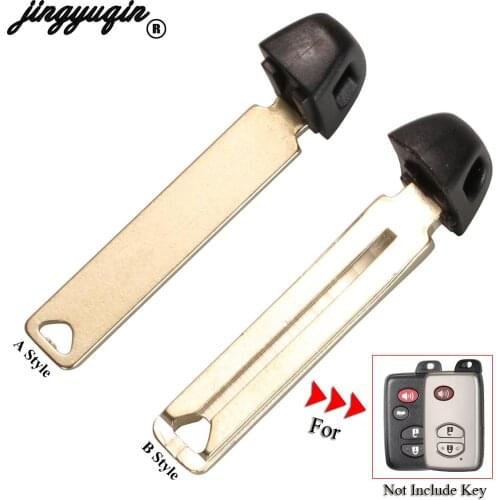 Jingyuqin Remote Fob Key Insert Key Blade For Toyota Avalon Camry Highlander Land Cruiser Prius RAV4 Venza 4Runner