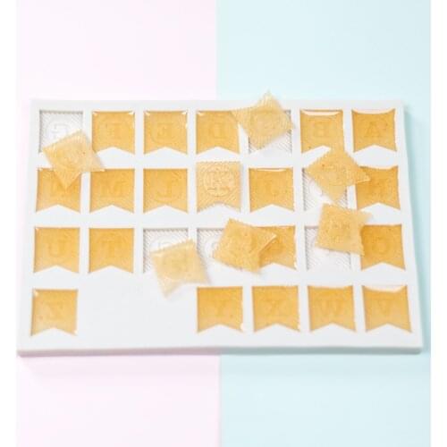 Silicone Molds For Baking Pastry tools Letter Flag Accessories DIY Cake Molds Cake Decorating Tools Silicone Molds