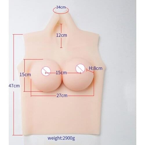 Silicone Breast Forms D Cup Realistic Fake Boobs Tits Enhancer Crossdresser Drag Queen Shemale Transgender Crossdressing