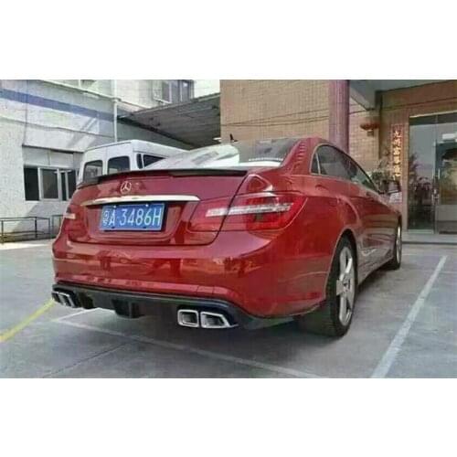 Carbon Fiber Rear Lip Spoiler For Mercedes-Benz W207 E-Class Coupe E260 E300 E63 2009 10 2011 2012 2013 Bumper Diffuser Spoilers