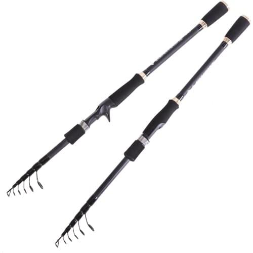 Telescopic Portable Rock 1.8m 2.1m 2.4m 2.7m Carp Rod Sea Fishing Rod Spinning Rod Carbon Fiber Rod Ultralight Sea Rod