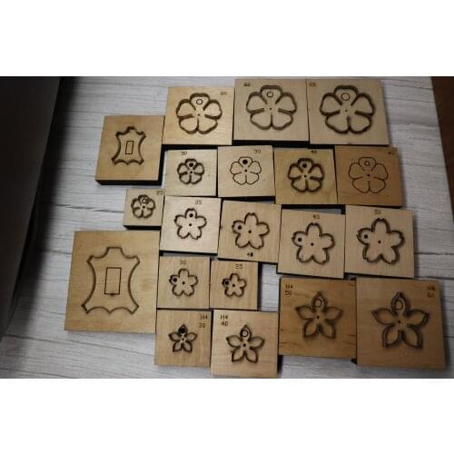 Japan Steel Blade Steel Rule Dies Cut for Leather Tags Embossed Label Five Petal Flower For Garment Women Bag Hand Punch Tool