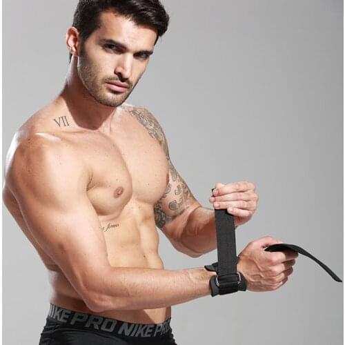 1pc Padded Weight Lifting Straps Training Gloves Hand Wrist Wraps Grip Band Gym Fitness Sport Equipment Accessorie New