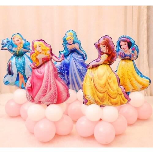 Wholesale Large Belle Snow White Sofia Ariel Elsa Princess Foil Balloons Happy Birthday Party Decoration Childrens Day Gift