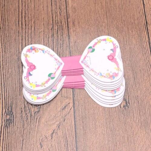 1000pcs Handmade Paper Jewelry Cards Necklace/Earring/Hairpin/Pendant Packing Cards Beatiful Love Cats Jewelry Displays Cards