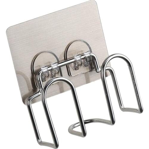 Adhesive Sponge Holder Sink Caddy Stainless Steel Proof Water No Drilling