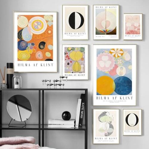 Hilma af Klint Spirit Geometry Abstract Wall Art Canvas Painting Nordic Posters And Prints Wall Pictures For Living Room Decor