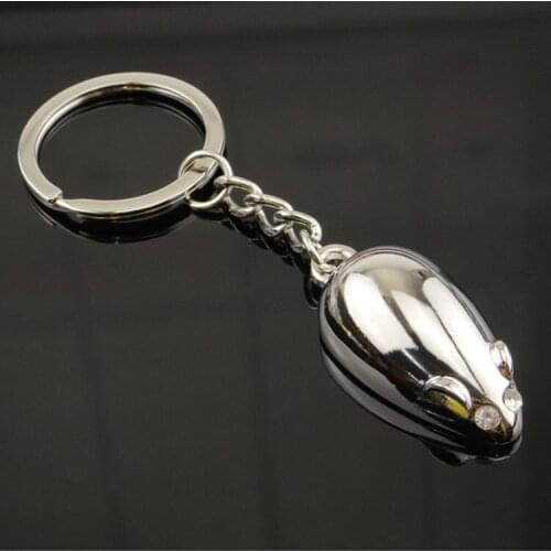 FREE shipping by FEDEX 100pcs/lot Metal Mouse Shaped Keyrings Animal Keychains Custom LOGO for Event Gifts