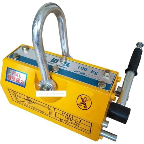 YS-100/200 100/200KG Strong Magnetic Crane Efort Saving Design Permanent Magnet Sucker Neodymium Magnet Lifter Sucking Disc