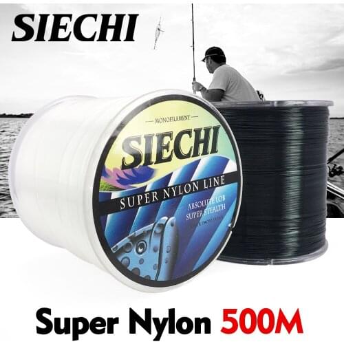 500m Nylon Fishing Line Japanese Monofilament Rock Sea Fishing Line SIECHI Thread Bulk Spool All Size 4 Colors 1.0 to 8.0