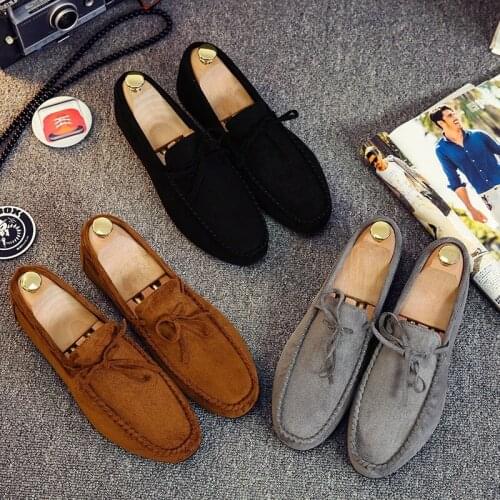 New Mens Casual Loafers Personality Comfortable Suede Shoes Men Leather Wedding Loafers Red Shoes for Men Zapatos Hombre Mocasin