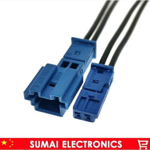 Sample 2Pin auto cable connector,car speaker plug,auto stereo plug,car lamp connector with 10cm cable for BMW X1 X3 car ect
