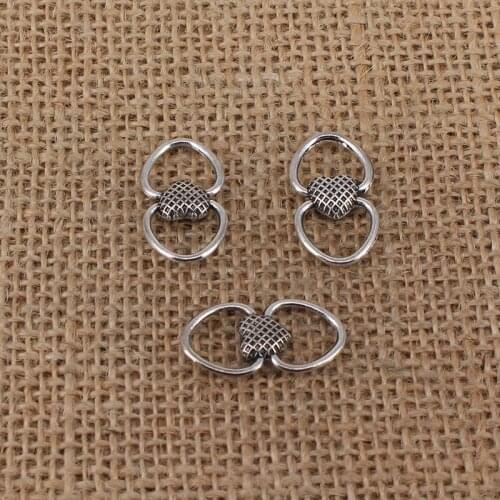 10pcs Bracelet Connector Charms 25x13mm Antique Silver Color Pendant for DIY Jewelry Making Findings Handmade Craft 2872