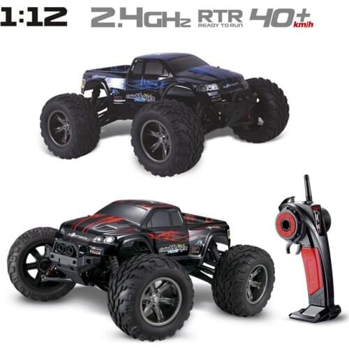 S911 RC Car 2.4G 1:12 Scale 4WD 40KM+ High Speed Brushed Monster Truck Off-road Car RTR Shockproof Simulation Dirt Bike Kids Toy
