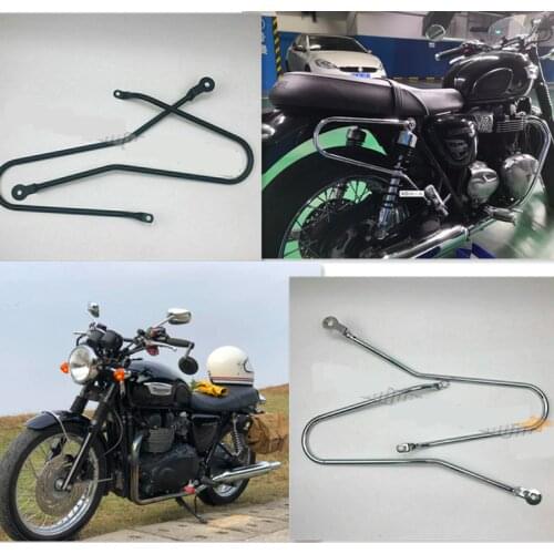 Saddlebag Support Bars Pannier Rail for Triumph Bonneville T100 T120 Street Twin Cup 2016