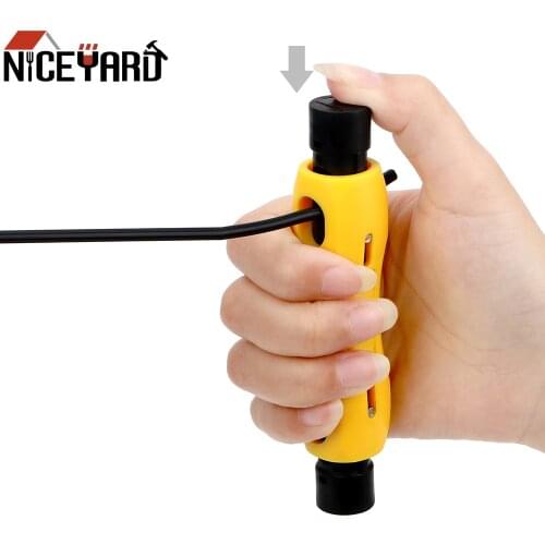NICEYARD Telephone Line Television Line Automatic Coaxial Cable Wire Stripper Dual-purpose Peeling Pliers Stripping Tools