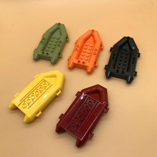 Compatible with small particle technology building block moc-30086 6x10 military rubber boat boat life raft DIY assembly toy