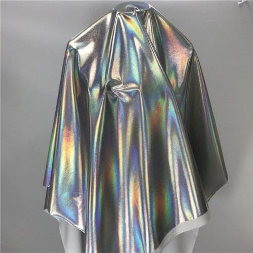 TPU Glitter Reflective fluorescence Mirror Leather Fabrics Waterproof Artificial Metal Clothing hat Shoes Material Leather Skin