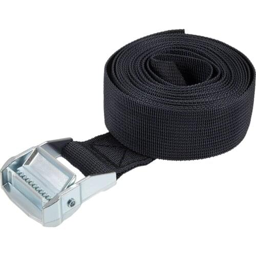 Uxcell 3.5M x 38mm Lashing Strap Cargo Tie Down Straps with Cam Lock Buckle 500Kg Work Load, Black