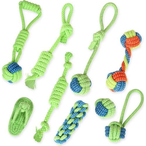 1PCS Pet Toys for Dogs Rope Resistance To Bite Dog Toy Teeth Cleaning Chew Training Toys Pet Supplies Puppy Dogs Cats