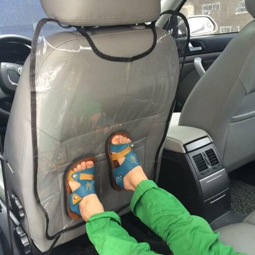 2 Pcs Car Seat Cushion Back Protection Pad Waterproof Pedals Anti-Kick Pad Seat Backrest Pad Automotive Interior Accessories