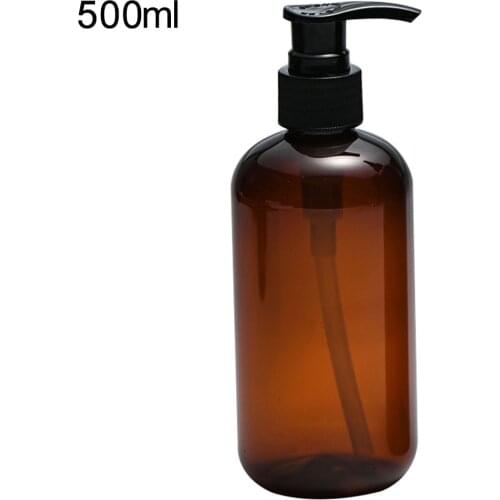250/500ml Clear Press Pump Empty Bottle Refillable Shampoo Lotion Liquid Soap Dispenser Container