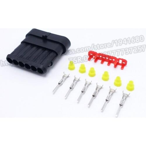 1.5 Series Six Pins Ways Enhanced Seal Female Cars Connector Plug High Quality 282108-1