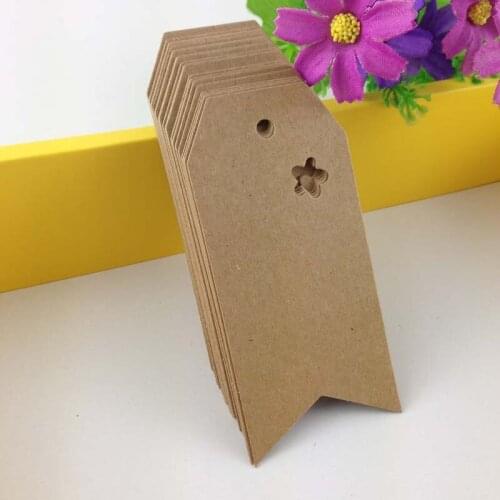 9.5*4.5 cm Free Shipping 200 PCS/Lot Hang Note Price Tag Jewelry Cardstock Flower-shaped Retro Gift Head Tags Accept custom logo
