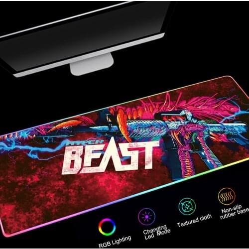 900x400mm Led Gaming Mouse Pad RGB Computer Mousepad Gamer Anti-slip Large Mouse Pad XXL Mause Pad With Backlit Desk Mat Carpet