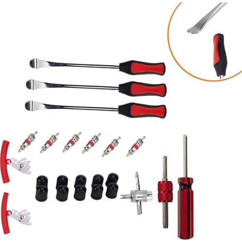 Motorcycle Supplies Suit t Repair Tool Tire Warping Rod Crowbar Nozzle Protective Cover Valve Core High-End Handle Bearing Ext